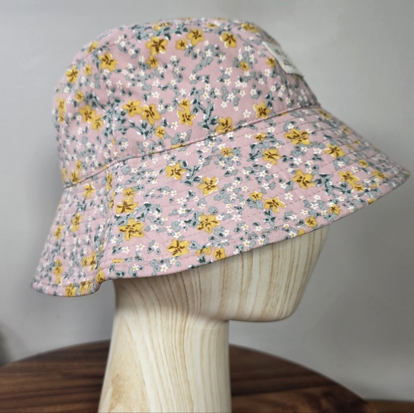 Urban Outfitters UO-76 Floral Bucket Hat – Pink & Yellow Daisy Print Women's OS - Picture 4 of 14